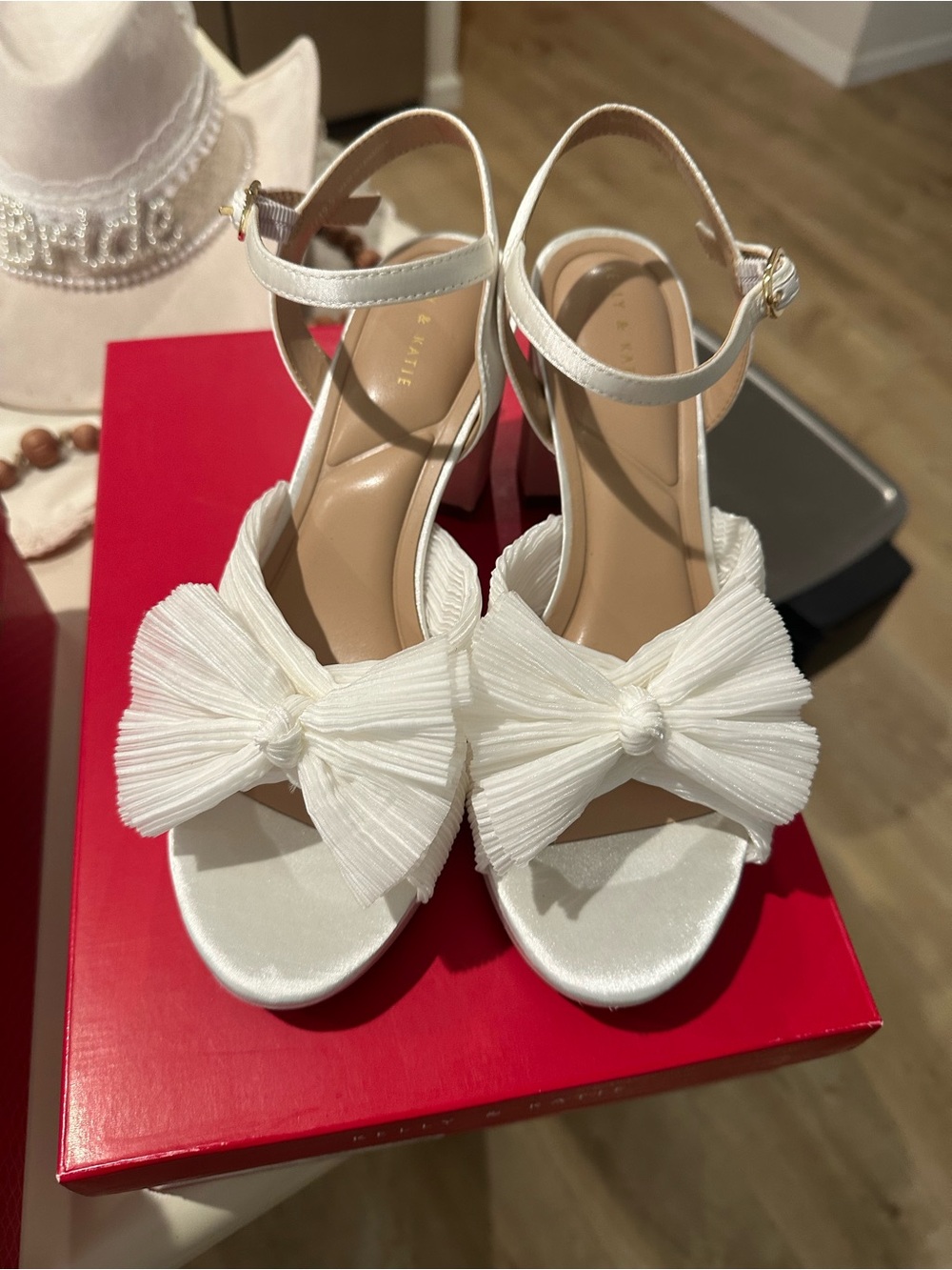 Kelly & Katie White Wedding Shoes